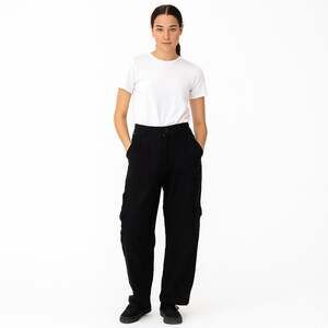 Free People Linen Painter Pants Black Size 0 Anthropologie Wide Leg Minimalist